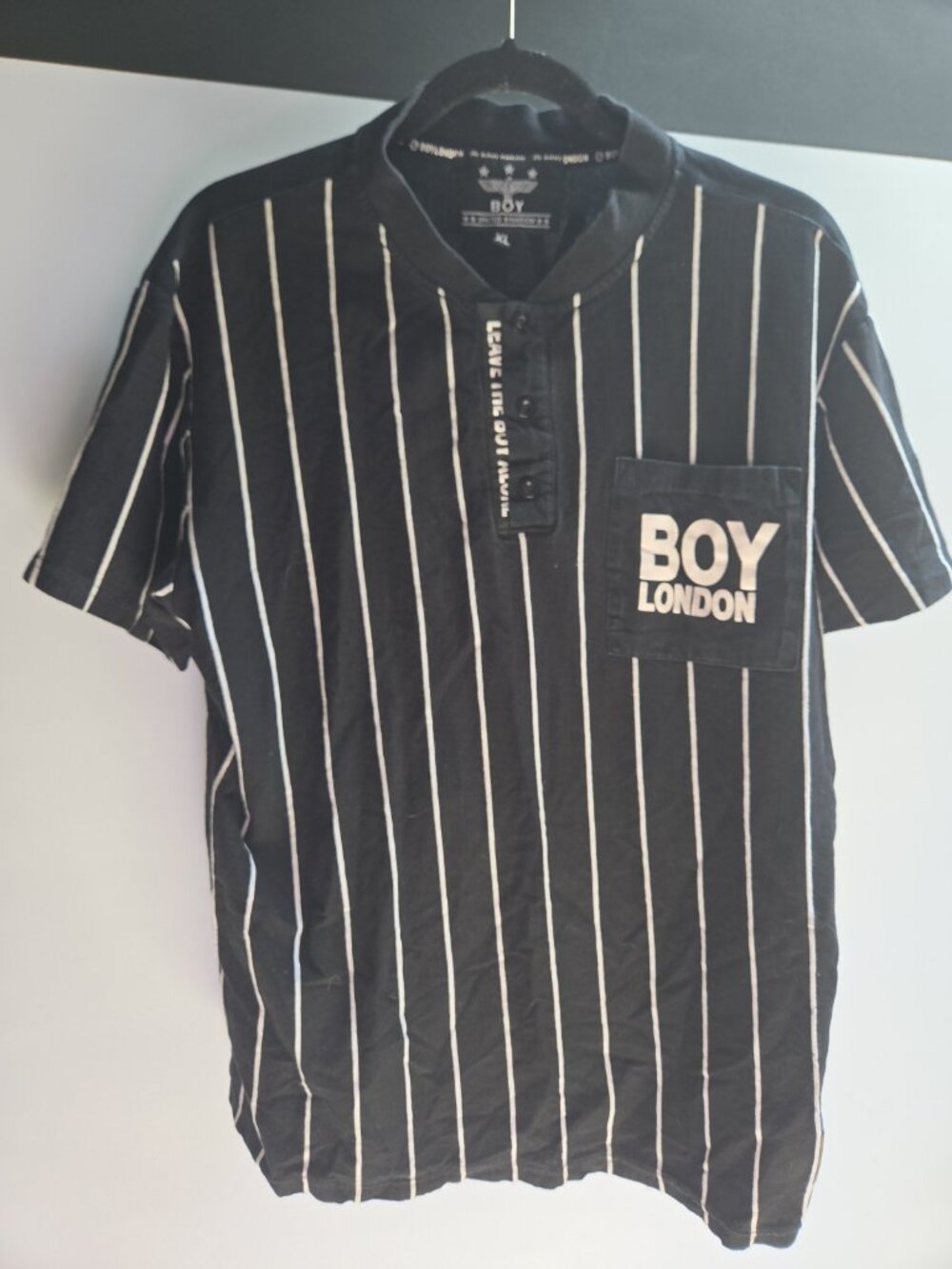 BOY London Eagle Logo Black Graphic Tee Men’s XL Streetwear Shirt Leave The Boy